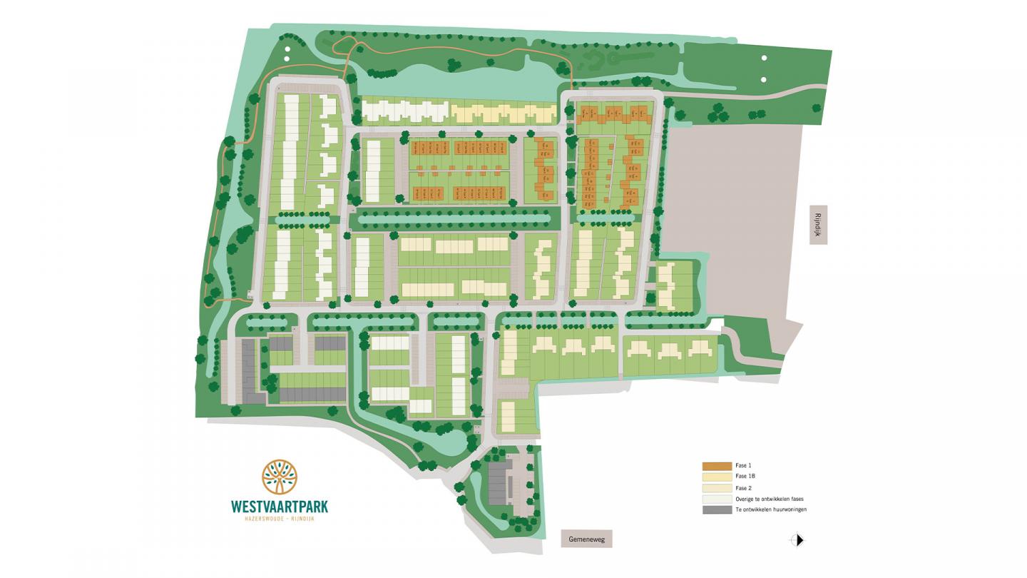 Westvaartpark - Fase 1 - 49 woningen - Type E F G & H - Verandawoningen - 811